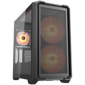 cougar mx600 mini rgb pc case, mini tower, black
