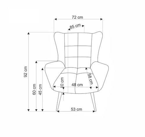 Fotel wypoczynkowy Wallace oliwkowy na Arena.pl