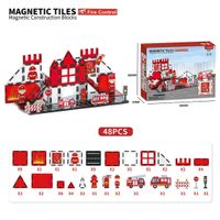 DLA NAJMŁODSZYCH KLOCKI MAGNETYCZNE STRAŻ