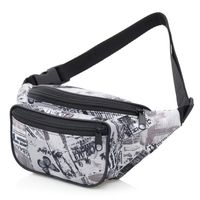 NERKA saszetka biodrówka damska polska gazeta N104 szara