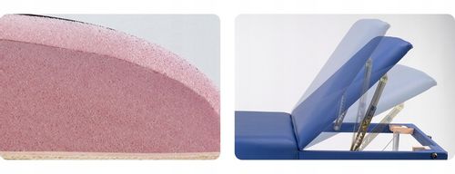 ŁÓŻKO STÓŁ DO MASAŻU SKŁADANY ALUMINIOWY 3 SEGMENTY ADELE PIANKA 5CM HABYS na Arena.pl