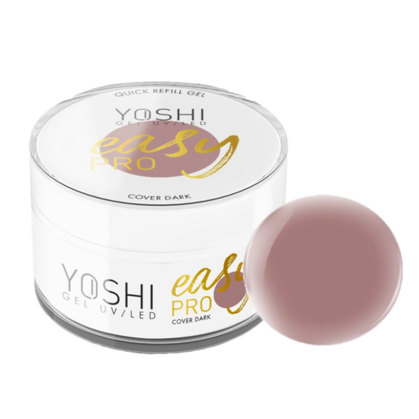 YOSHI Żel budujący do paznokci Easy PRO - COVER DARK - 15ml zdjęcie 1