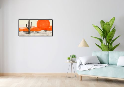 Plakat 91,3x44,5cm Kaktus Saguaro na Arena.pl