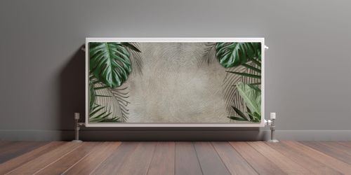 MAGNETYCZNA Osłona Kaloryfera Beton Liście TROPIKALNE 100cm x 60cm na Arena.pl