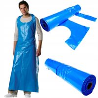 Fartuch foliowy LDPE Mocny jednorazowy ochronny 140x90 cm na roli 50 sztuk