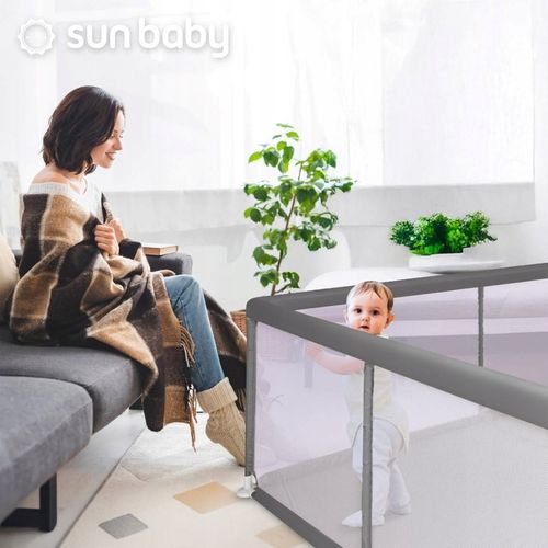 Duży Kojec dziecięcy łóżeczko Plac zabaw z podłogą Suchy basen 150x200 na Arena.pl