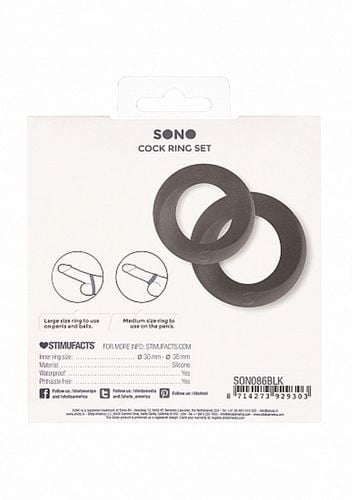 No. 86 - Cock Ring Set - Black na Arena.pl