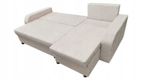 Narożnik rozkładany z funkcją spania - PALERMO sztruks, 2 pojemniki na Arena.pl