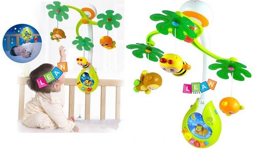 LEAN 1166 Karuzela do łóżeczka LAS TROPIKALNY Interaktywna na Arena.pl