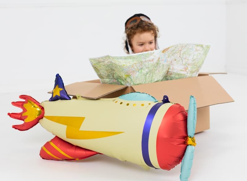 Balon foliowy samolot, 91x39 cm zdjęcie 2