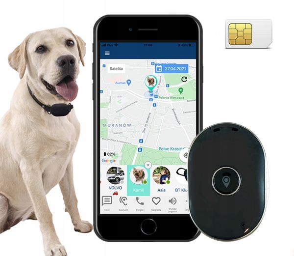 CALMEAN Pet Tracker Mini + obroża S/M GPS dla Psa zdjęcie 1