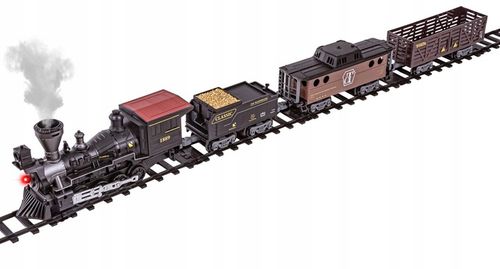 Elektryczna KOLEJKA LOKOMOTYWA POCIĄG towarowy NA PILOTA Tor PARA 2,4 GHz na Arena.pl