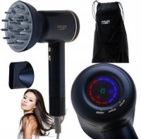 Suszarka Do Włosów Jonizacja Regulacja Temp Kontcentrator Dyfuzor 1600W