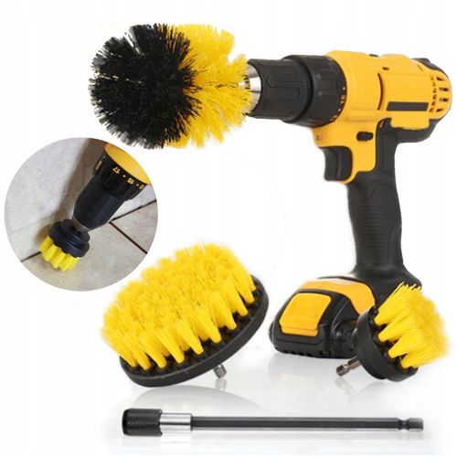 KOMPLETNY ZESTAW 27 EL. CZYSZCZENIA SAMOCHODU AUTA SZCZOTKI GĄBKI POLERSKIE na Arena.pl