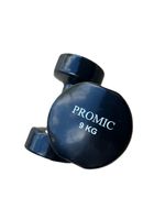 Hantle zestaw 18KG żeliwo w gumie czarne 2 X 9kg PROMIC