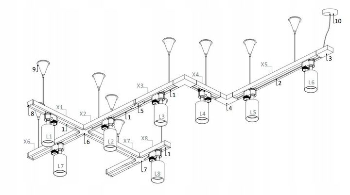 NOWODVORSKI szyna szynoprzewód PROFILE TRACK 2m zdjęcie 4