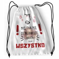 Plecak Dla Brata Sportowy Szkolny Worek Torba Z Nadrukiem Ze Zdjęciem