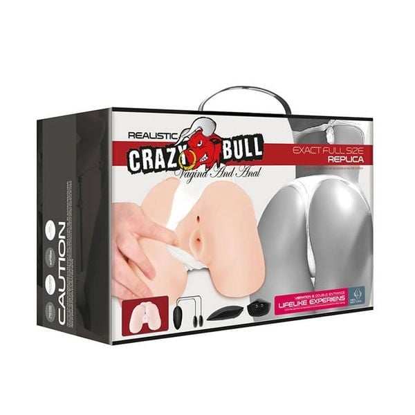 Wibrujące Realistyczne Pośladki Z Cyberskóry - Crazy Bull Vagina And Anal zdjęcie 12