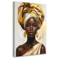 Obraz do salonu sypialni biura, Portret czarnoskórej kobiety 20x30