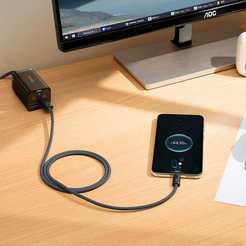 dynamic series kabel usb usb-c 100w 1m szary na Arena.pl