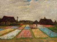 Flower Beds in Holland, Vincent van Gogh - plakat 42x29,7 cm