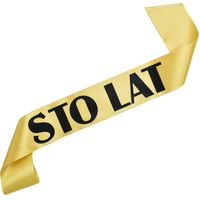 Sto Lat - złota szarfa