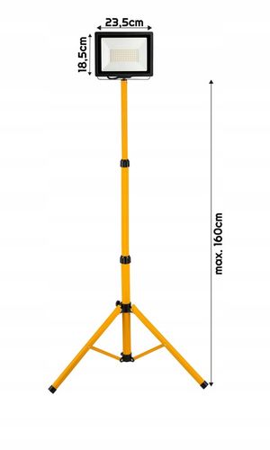 Naświetlacz halogen LED 100W + statyw budowlany na Arena.pl