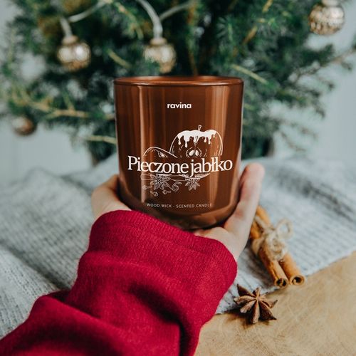 RAVINA świeca Pieczone Jabłko świąteczny zapach świąt korzennych jabłek na Arena.pl