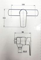 Bateria natryskowa kulowa DURO.BALA PIONOWA