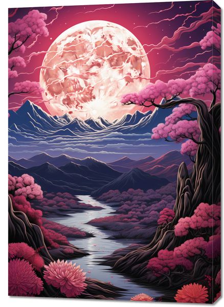 Obraz 70x100cm Różowa Kraina Marzeń zdjęcie 1