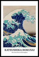Plakat 40x60cm Design Wave of Kaganawa, Hokusai Vintage do Salonu