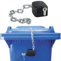 zamek łańcuszkowy zamknięcie do kubła kontenera na śmieci 80l - 1100l