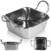 Mini Brytfanka Naczynie do Serwowania Potraw Przekąsek Tapas Stalowe 400 ml