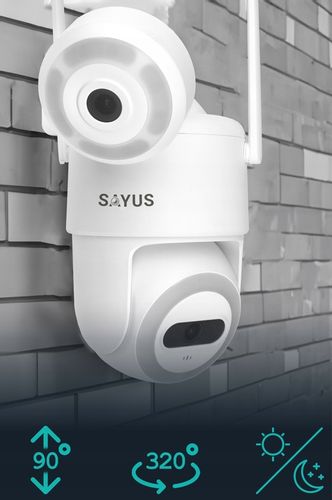 OBROTOWA KAMERA ZEWNĘTRZNA IP WIFI ICSEE ZOOM DWA OBIEKTYWY ULTRA HD 3MPx na Arena.pl