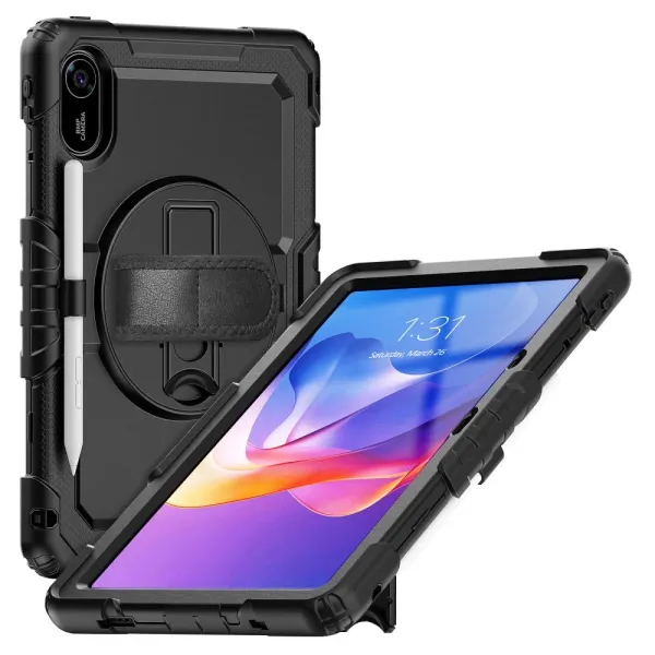 etui  tech-protect solid na xiaomi redmi pad 2 11.0 - czarne zdjęcie 3