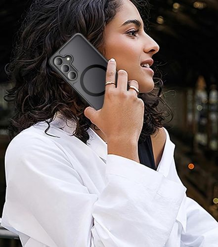 Etui CASE do Samsung Galaxy S25+ Plus MAGNETYCZNE MATOWE WZMACNIANE 2xSZKŁO na Arena.pl