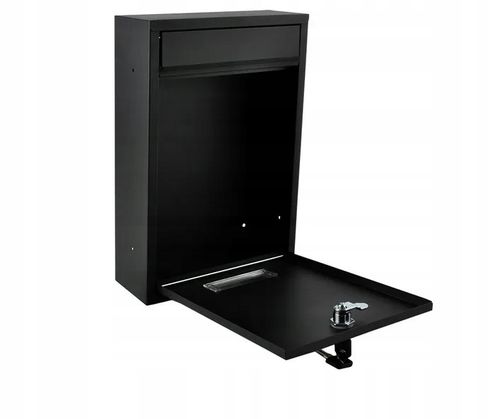 SKRZYNKA NA LISTY Z NUMEREM DOMU Adresem POCZTOWA A4 Czarna WZORY na Arena.pl