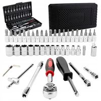 ZESTAW KLUCZY NASADOWYCH grzechotka klucze nasadowe nasadki bity TORX imbus