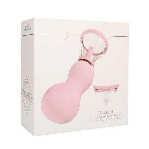Sensual - Rechargeable Vulva And Breast Pump - Pink na Arena.pl