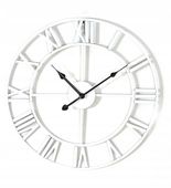 Zegar ścienny metalowy LOFT 40 cm biały w2