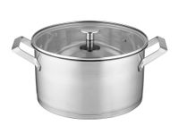 Garnek Florina Maddox 20 cm 3,4L stal nierdzewna z pokrywką indukcja gaz