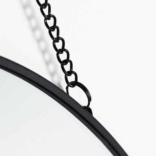 Lustro ścienne czarne okrągłe 29 cm na Arena.pl