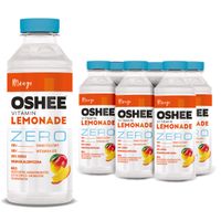6x OSHEE ZERO Vitamin Lemonade mango 555 ml