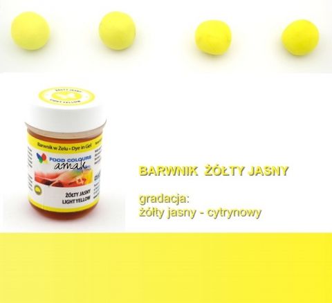 BARWNIK SPOŻYWCZY W ŻELU - 35g - ŻÓŁTY JASNY na Arena.pl