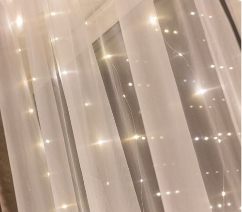 KURTYNA ŚWIETLNA LAMPKI SOPLE DRUCIKI 300 LED 3x3m GIRLANDA USB + ADAPTER na Arena.pl