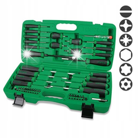ZESTAW ŚRUBOKRĘTÓW WKRĘTAKÓW BIT Z MAGNESEM HEX PH PZ SL TORX 58 EL. TOPTUL