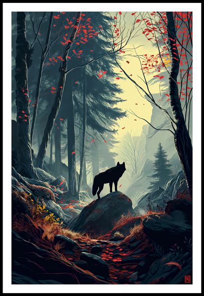 Plakat 61x91,5cm Leśne Echa zdjęcie 3