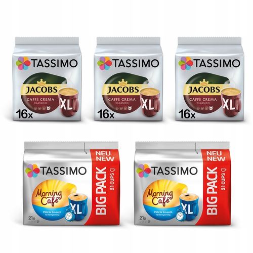 Kapsułki TASSIMO Jacobs Morning Cafe MILD XL 21 na Arena.pl