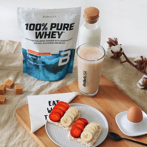 BIOTECH 100% PURE WHEY 454g BIAŁKO IZOLAT + PRÓBKA ISO WHEY ZERO + SHAKER na Arena.pl