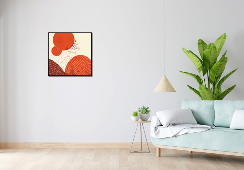 Plakat 60x60cm Ciepło Czerwieni zdjęcie 4